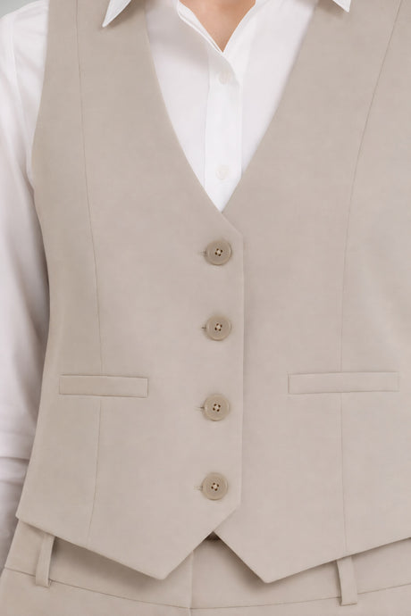 Please Gilet Donna monopetto