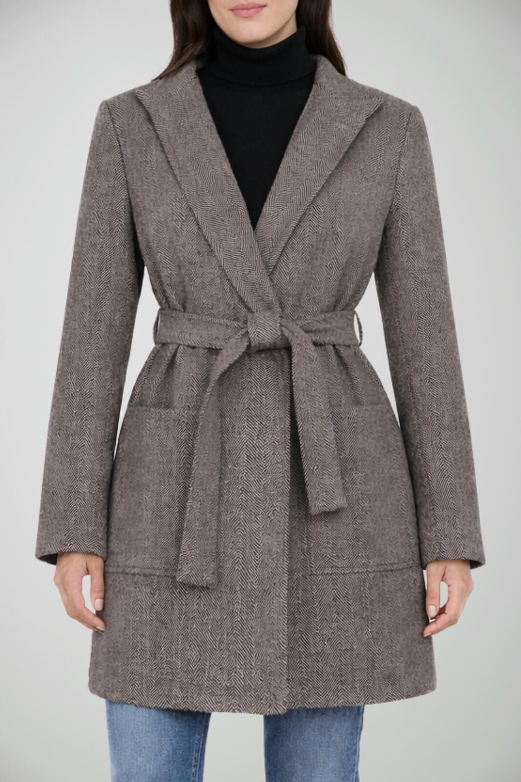 Cappotto da donna Please a vestaglia con cappuccio