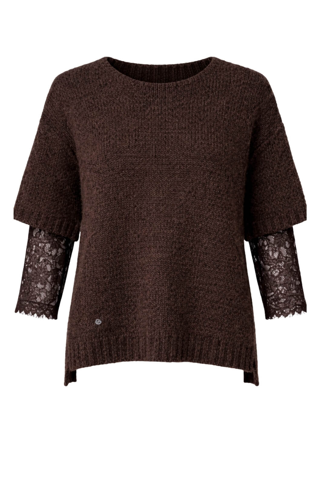 Maglione da donna Please con maniche in pizzo