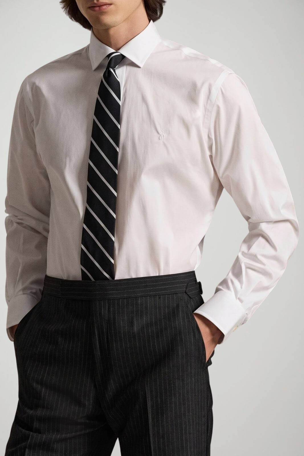 Polo Ralph Lauren Camicia Uomo Custom Fit Stretch / Bianco