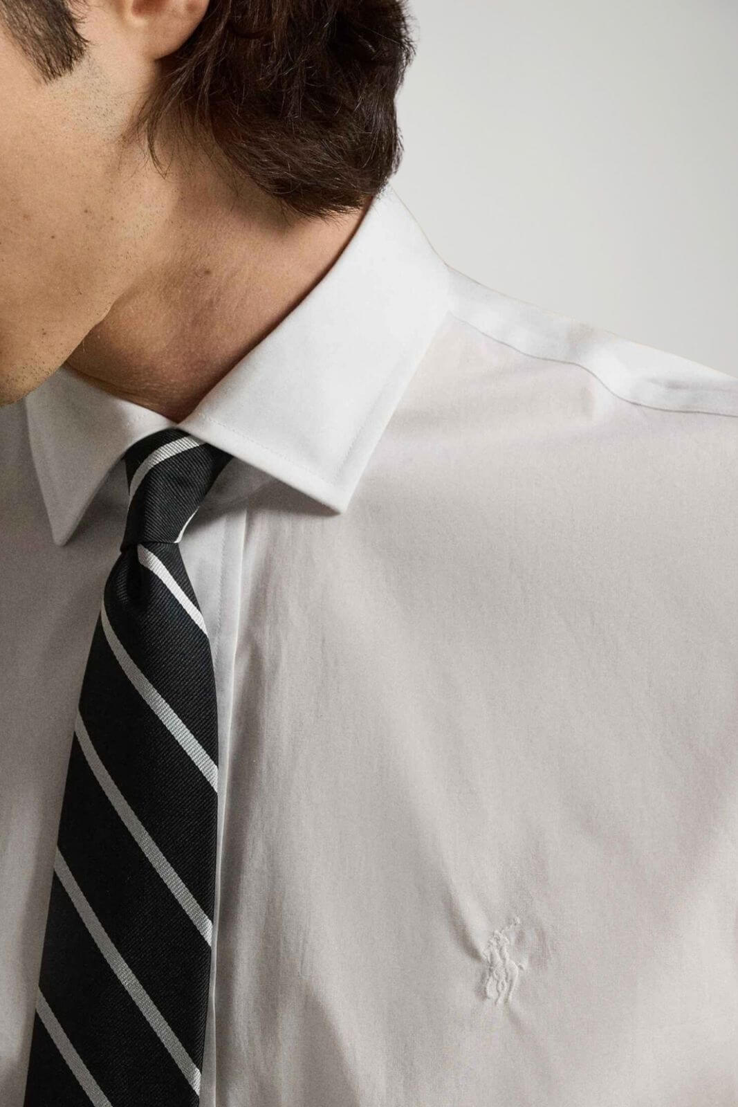 Polo Ralph Lauren Camicia Uomo Custom Fit Stretch / Bianco