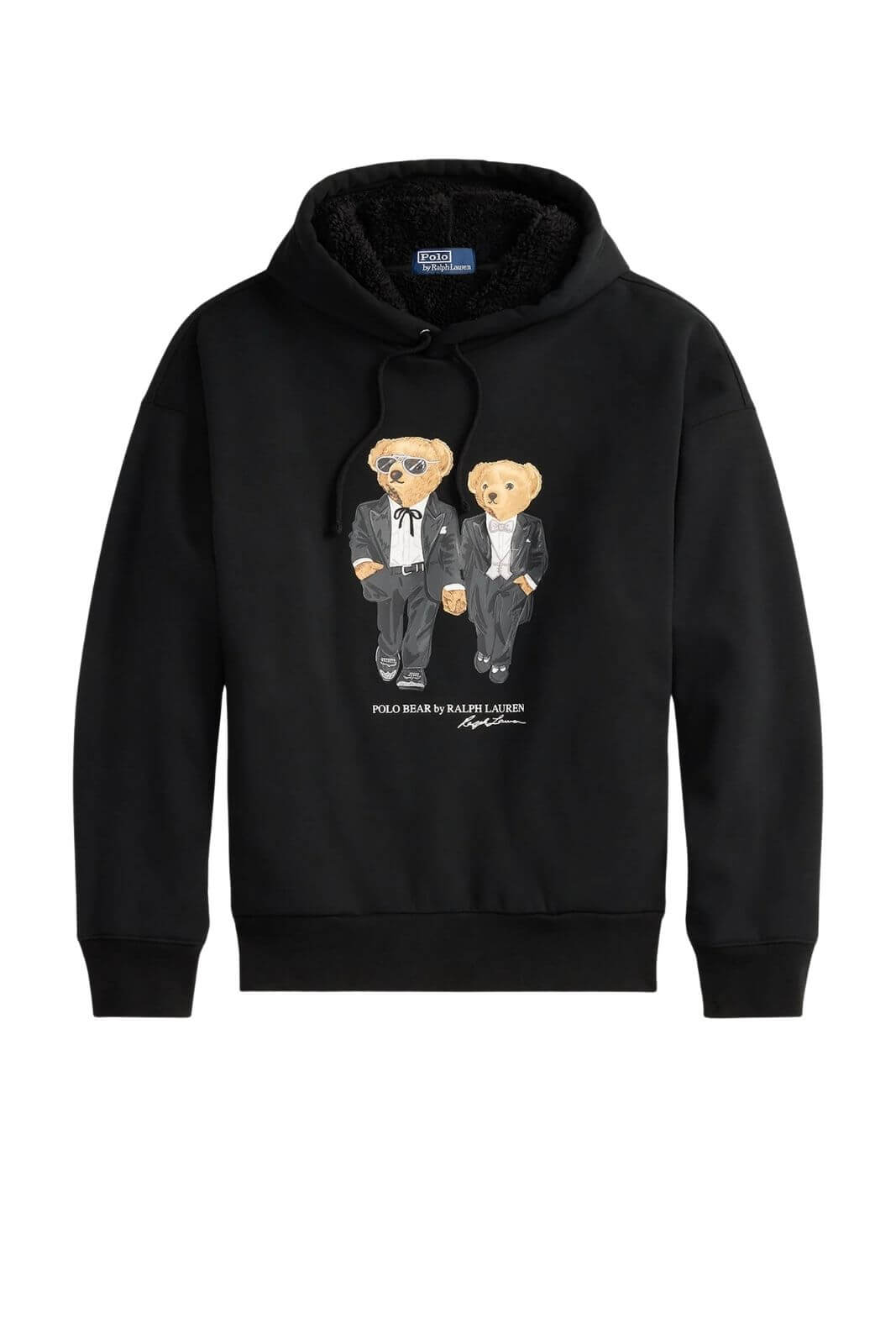 Polo Ralph Lauren felpa uomo polo bear con pelliccia interna