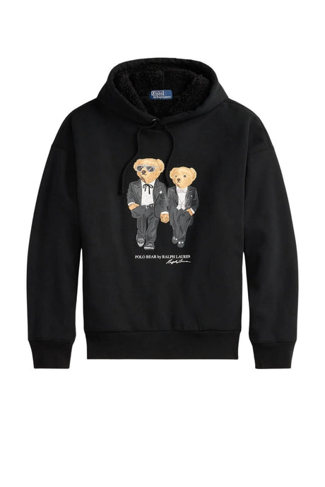 Polo Ralph Lauren felpa uomo polo bear con pelliccia interna