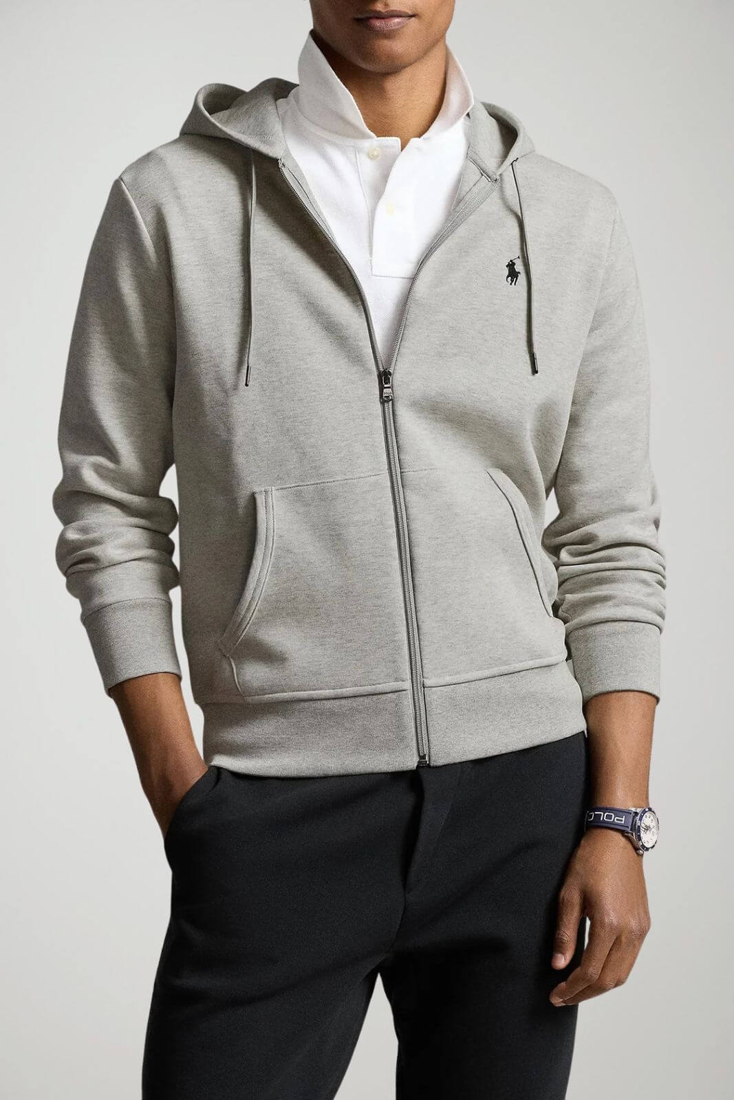 Polo Ralph Lauren Felpa Uomo full zip / Grigio