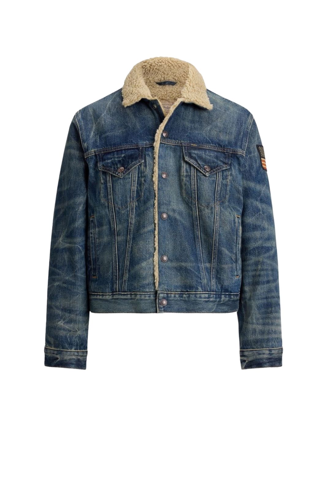 Polo Ralph Lauren Giacca Uomo Trucker con fodera in sherpa