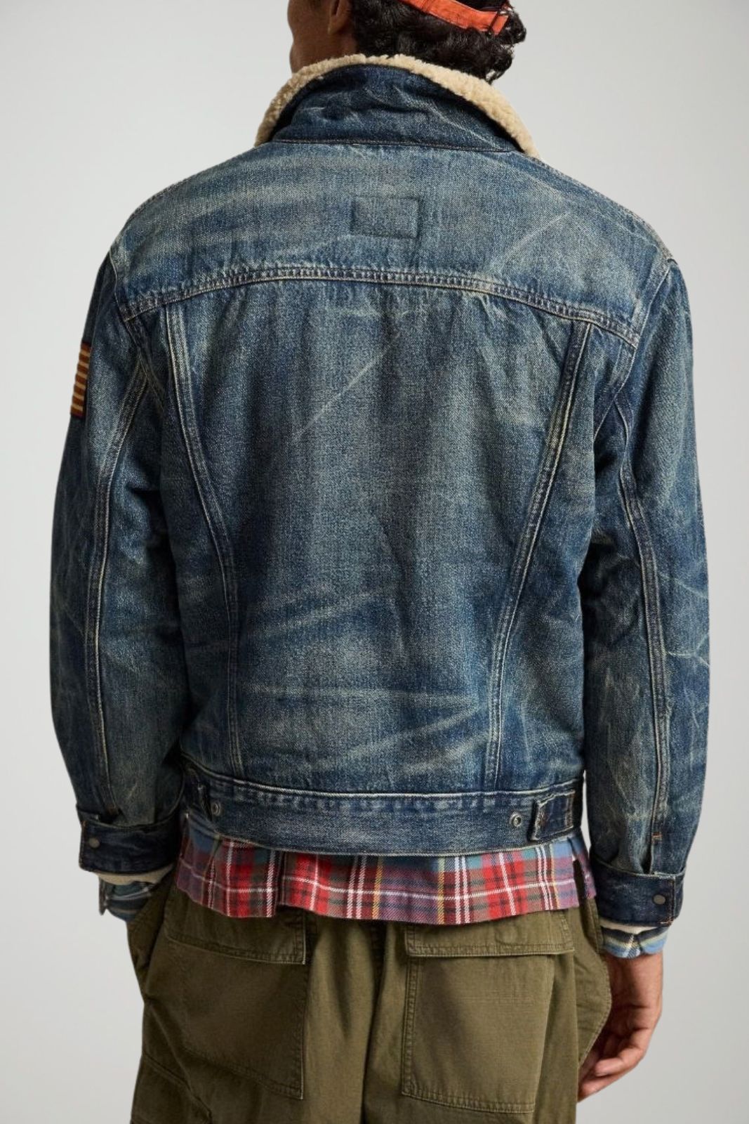 Polo Ralph Lauren Giacca Uomo Trucker con fodera in sherpa