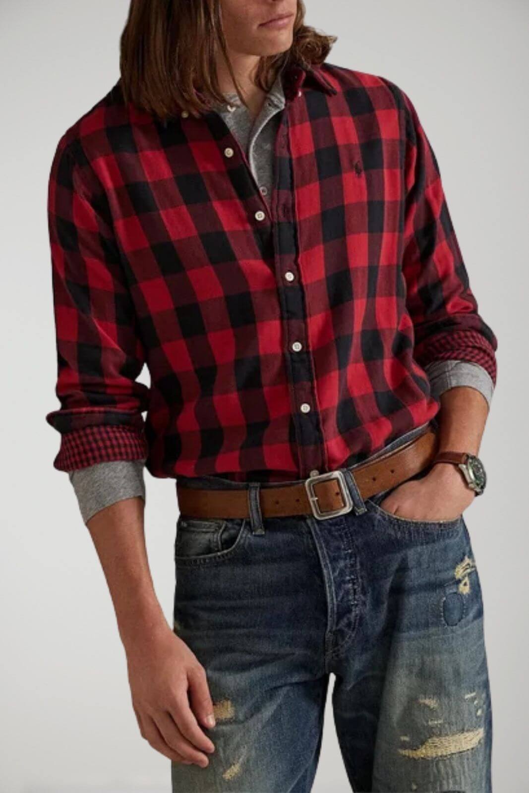 Polo Ralph Lauren camicia uomo a scacchi