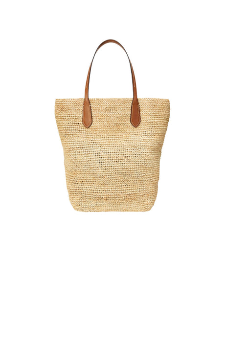 Polo Ralph Lauren Borsa Donna Tote Big Pony grande in rafia