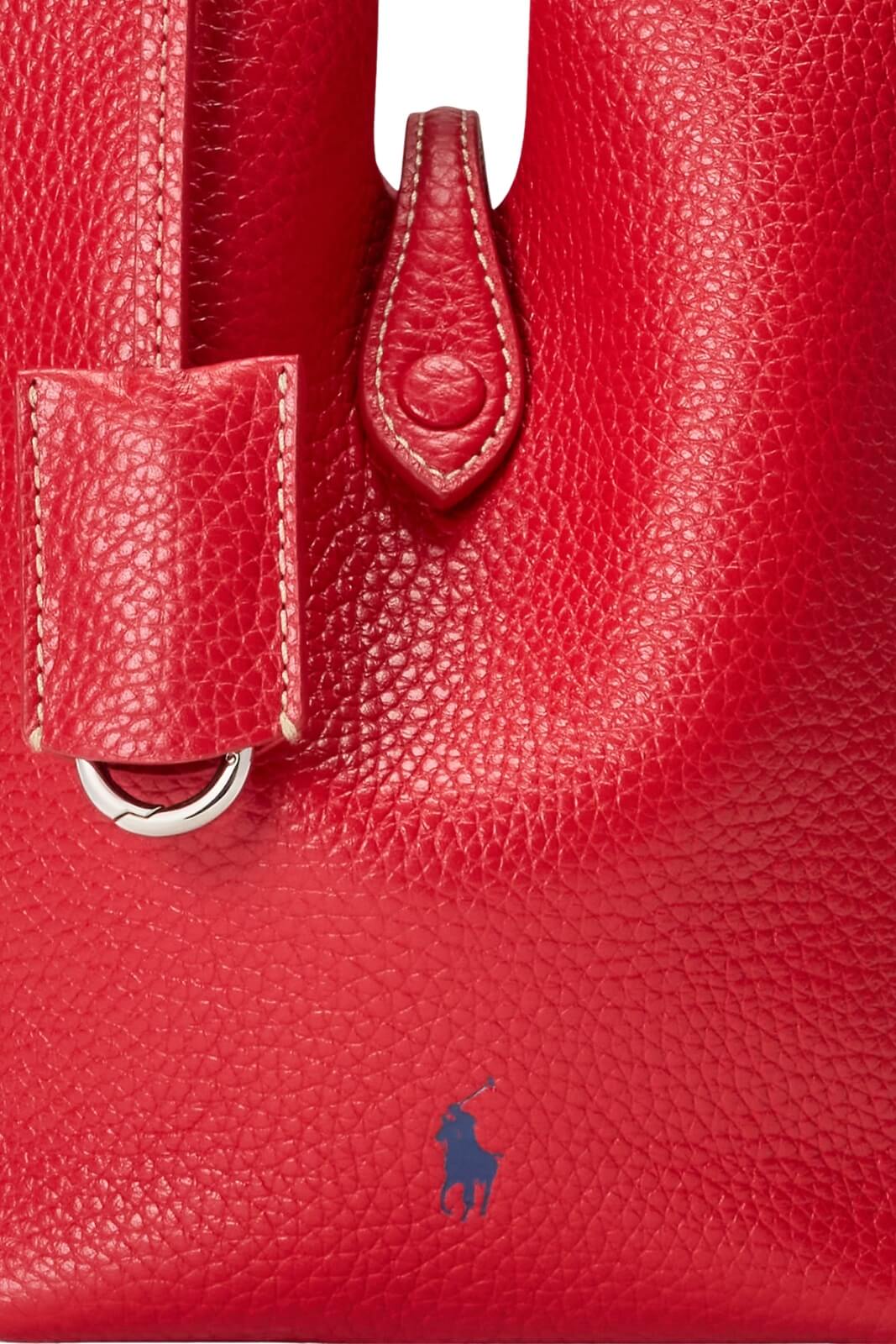 Polo Ralph Lauren Borsa Donna Tote Polo Play Piccola in Pelle