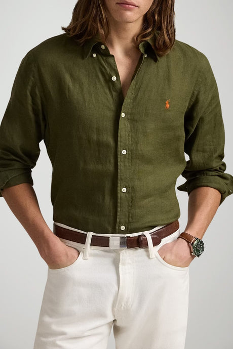 Polo Ralph Lauren Camicia Uomo in Lino