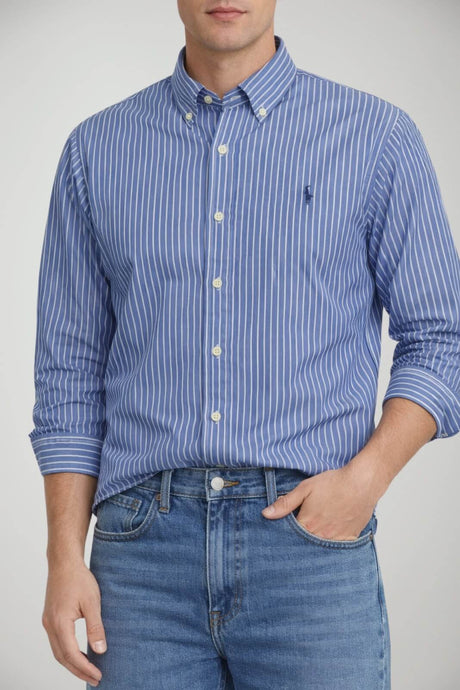 Polo Ralph Lauren Camicia Uomo rigata custom fit