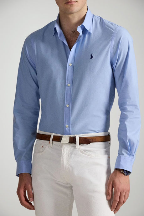 Polo Ralph Lauren Camicia Uomo slim fit in cotone stretch