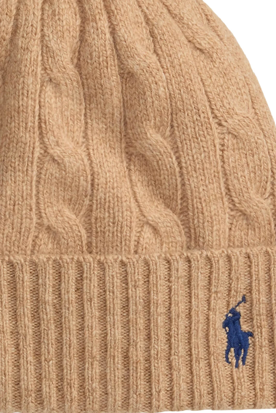 Polo Ralph Lauren Cappello Donna in lana a trecce / Cammello