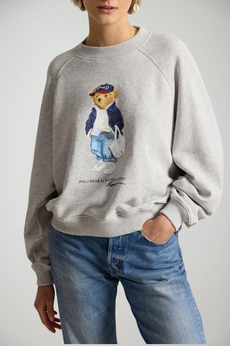 Polo Ralph Lauren Felpa Donna stampa bear
