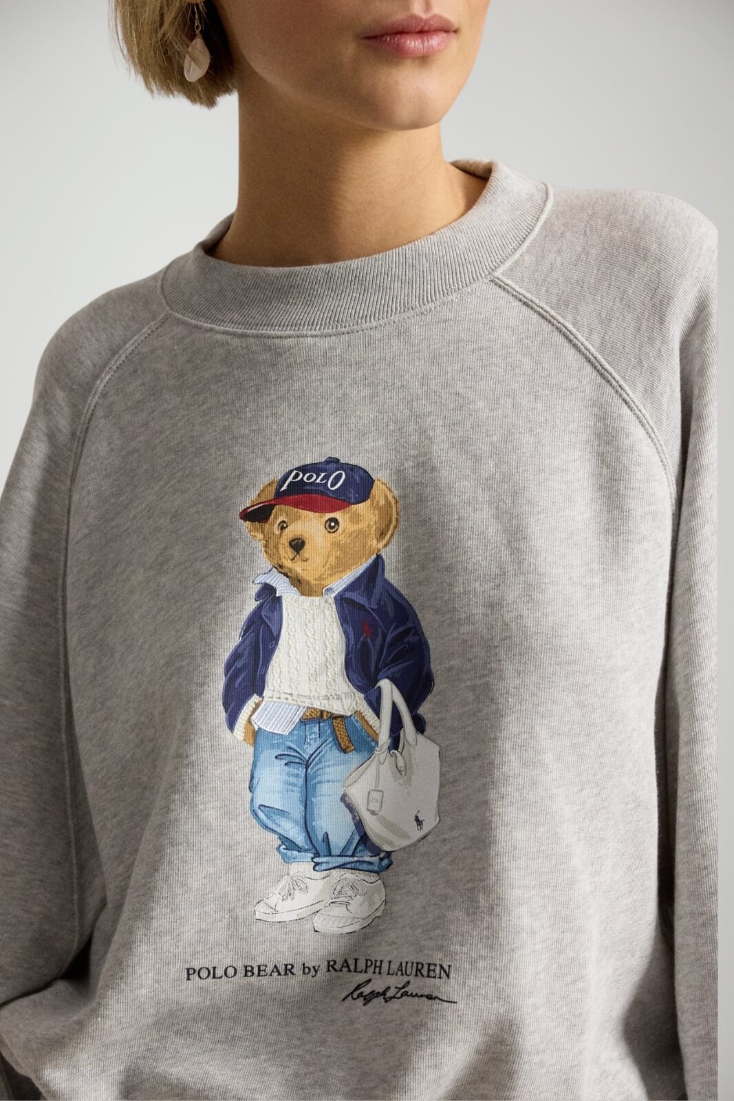 Polo Ralph Lauren Felpa Donna stampa bear