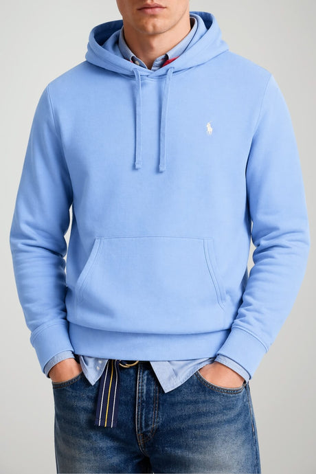 Polo Ralph Lauren Felpa Uomo con cappuccio e logo / Celeste