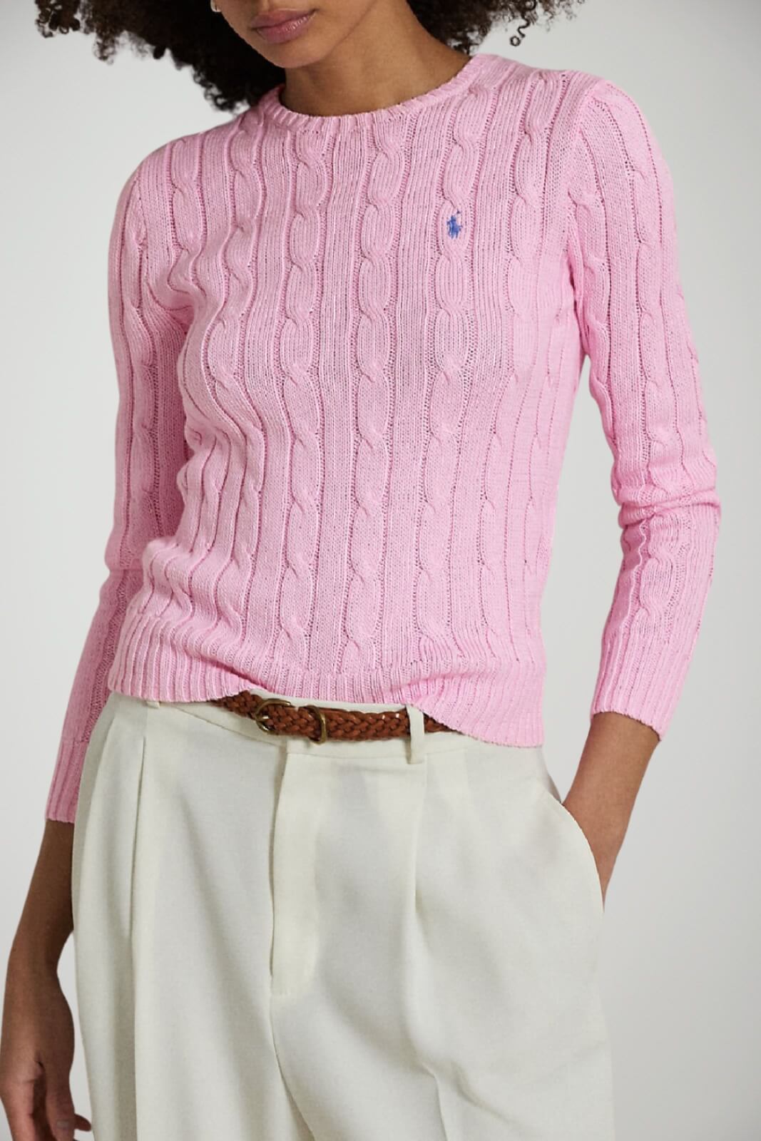 Polo Ralph Lauren Maglia Donna a trecce / pink