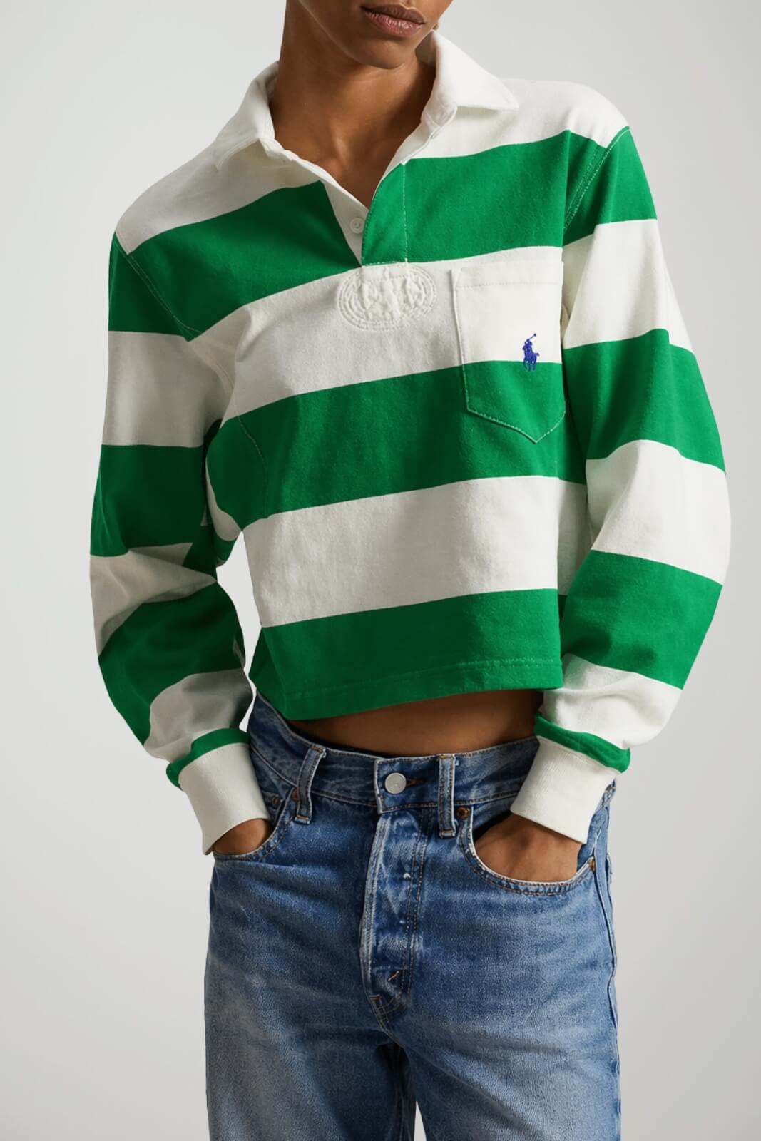 Polo Ralph Lauren Polo Donna a righe con taschino