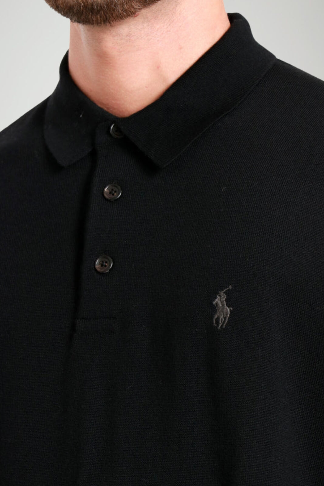 Polo Ralph Lauren Polo Uomo in lana merino / Nero