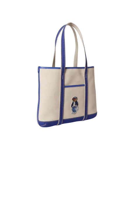 Polo Ralph Lauren Shopper Donna tote Polo Bear piccola in tela