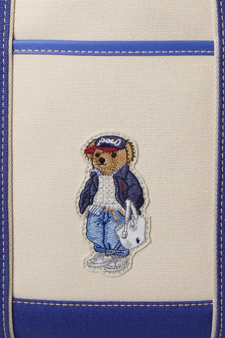 Polo Ralph Lauren Shopper Donna tote Polo Bear piccola in tela