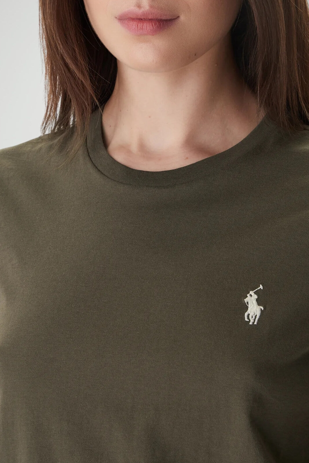 Polo Ralph Lauren T-shirt Donna in cotone / Oliva