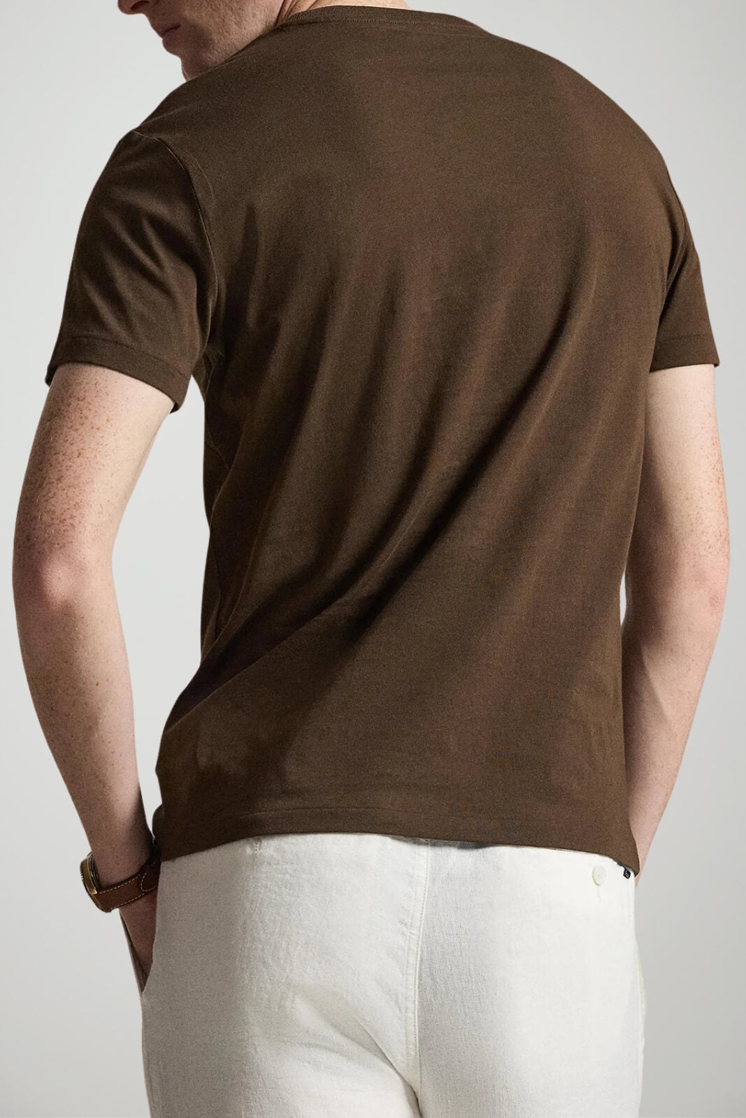 Polo Ralph Lauren T-shirt Uomo Custom Slim Fit / Marrone