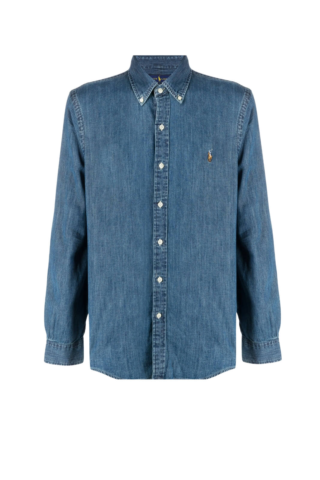 Camicia da uomo in denim Polo Ralph Lauren fronte