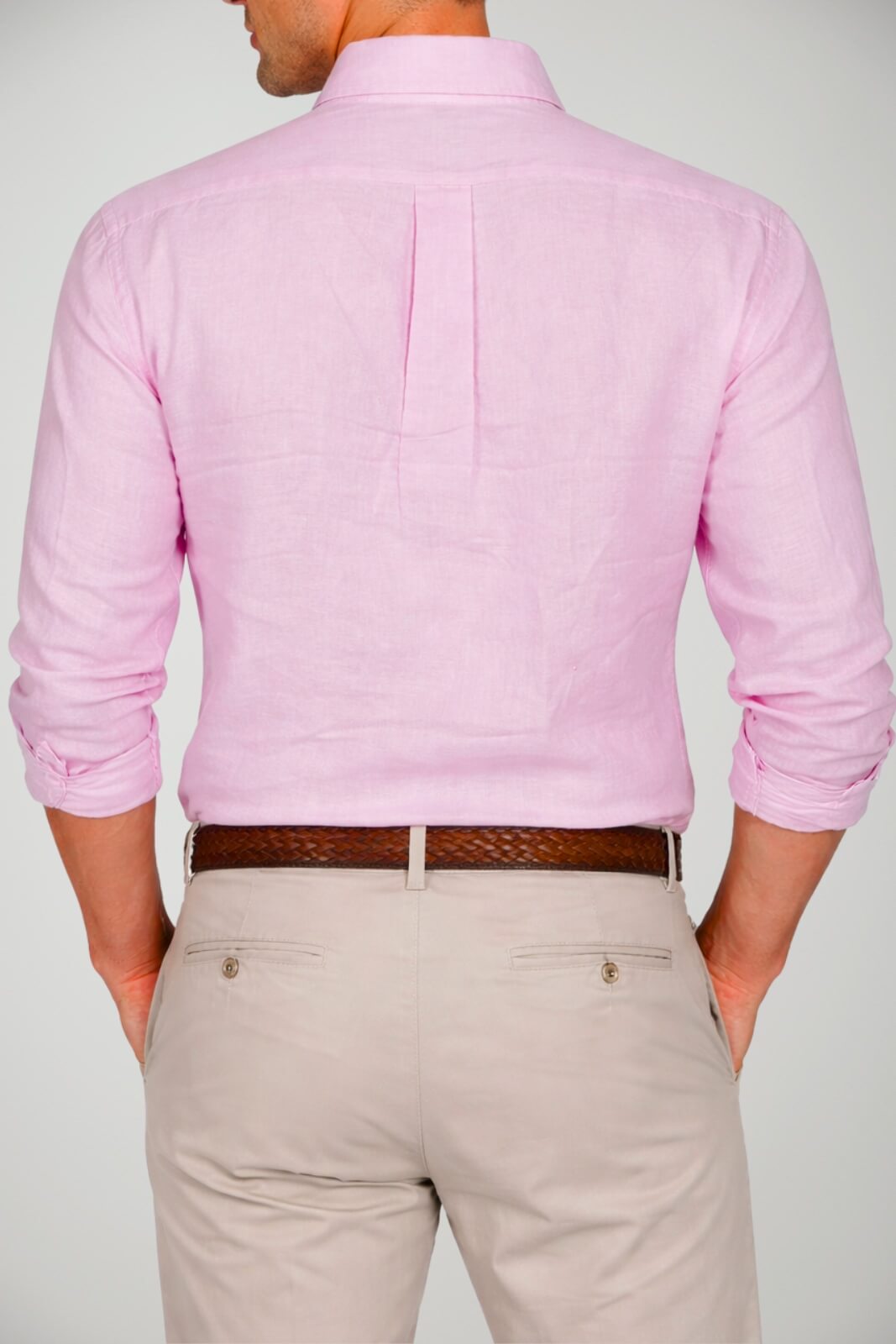Camicia da uomo Polo Ralph Lauren in lino con logo