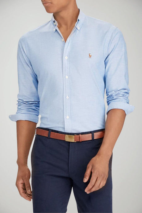 Polo Ralph Lauren Camicia Uomo in micro pattern Slim fit