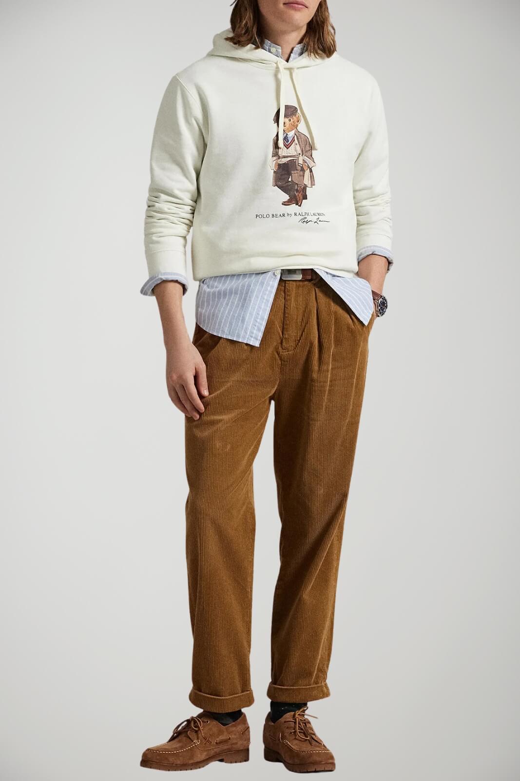 Felpa da uomo Polo Ralph Lauren con cappuccio e stampa Bear outfit