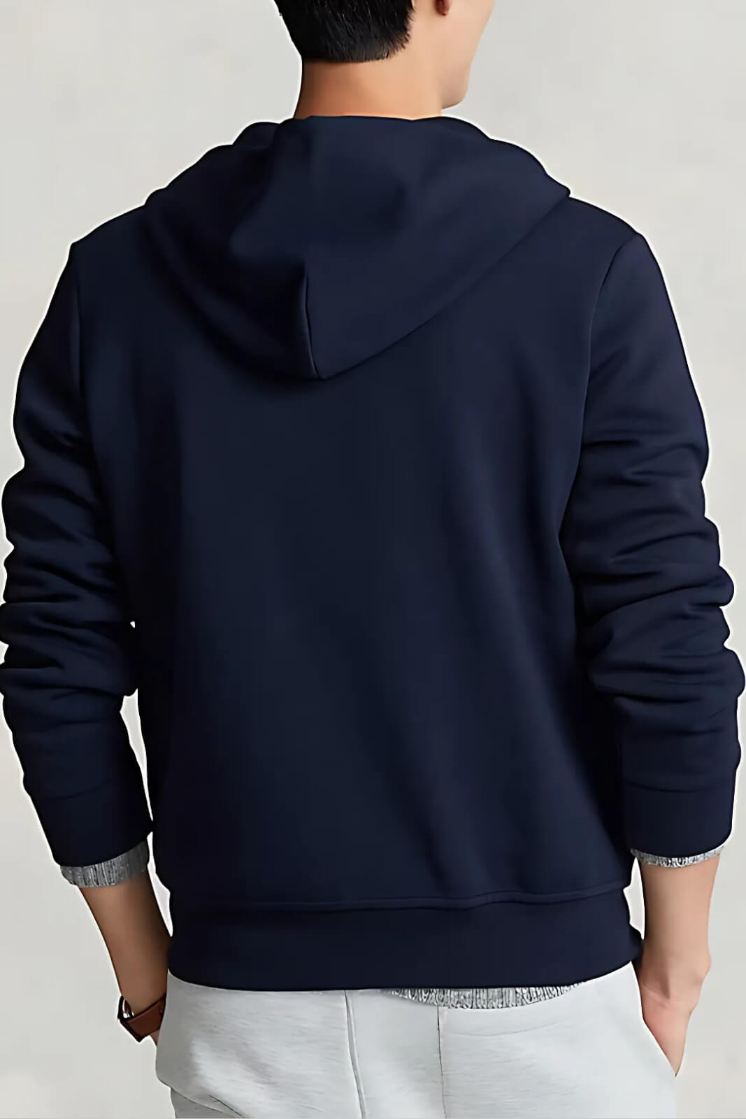 Felpa da uomo Polo Ralph Lauren con cappuccio e zip retro