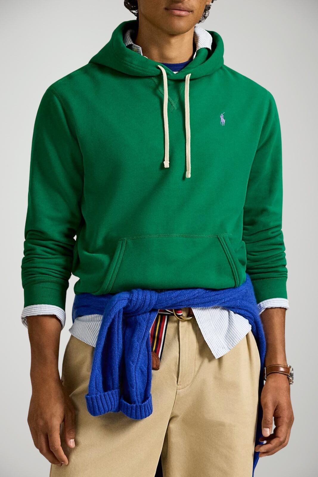 Felpa da uomo Polo Ralph Lauren con cappuccio e logo fronte 1