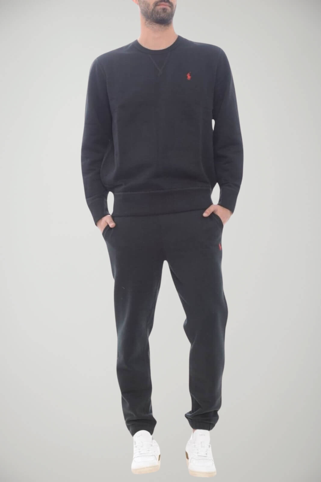 Felpa da uomo Polo Ralph Lauren a girocollo outfit