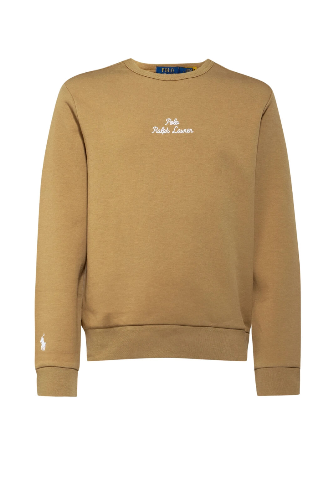 Felpa da uomo Polo Ralph Lauren a girocollo con ricamo a contrasto