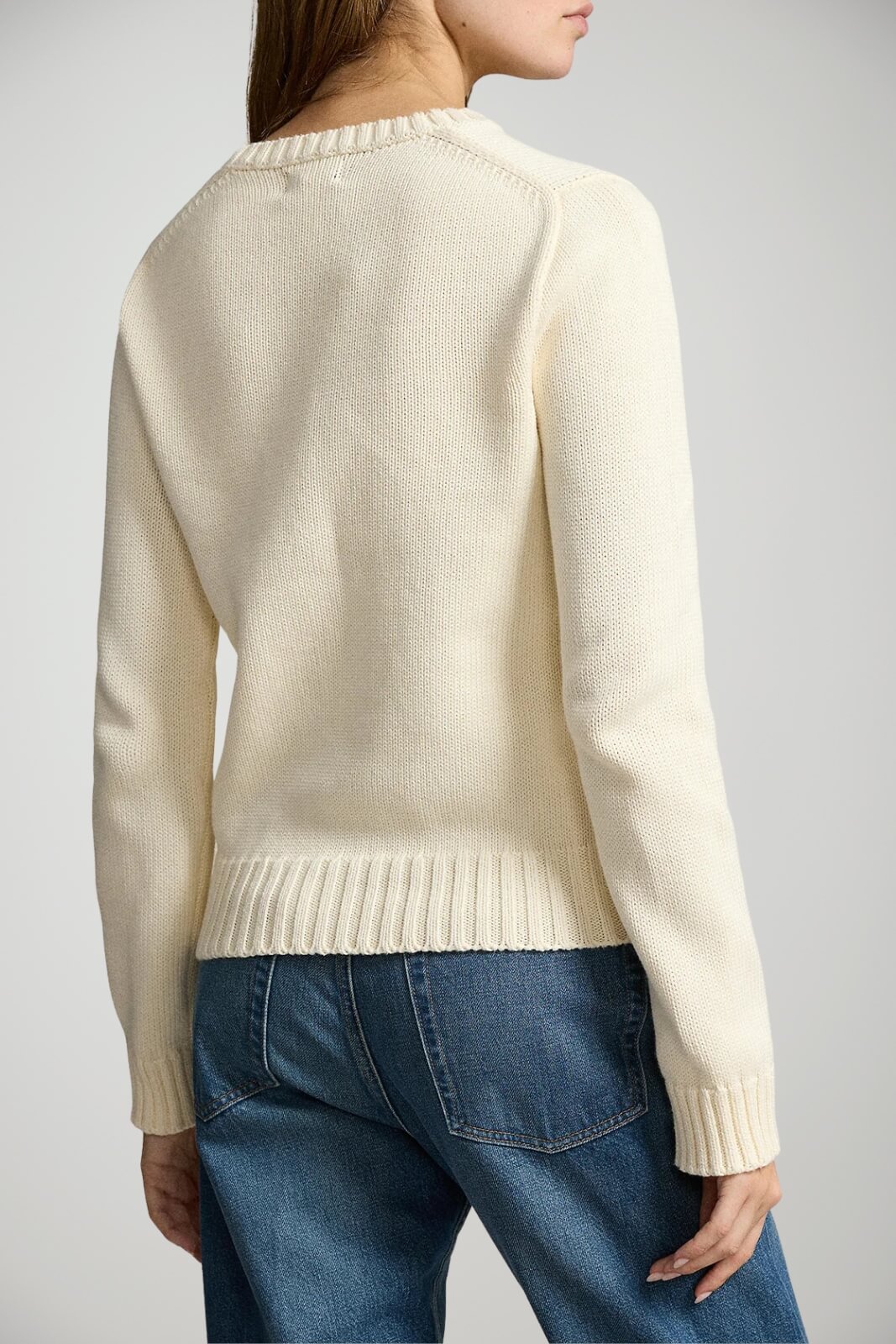 Maglione da donna Polo Ralph Lauren con bandiera e logo retro