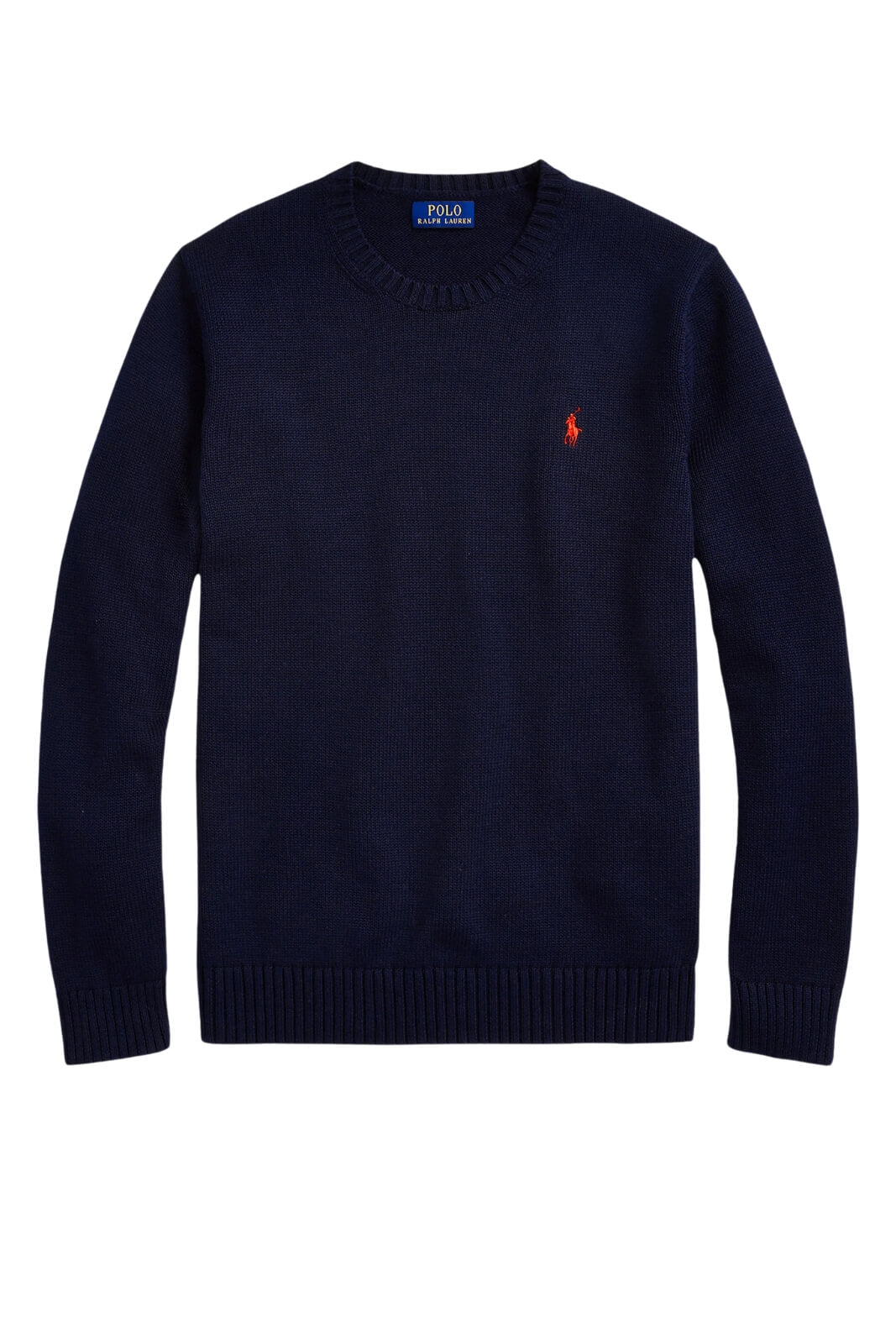 Maglia da uomo Polo Ralph Lauren in cotone a girocollo con logo fronte