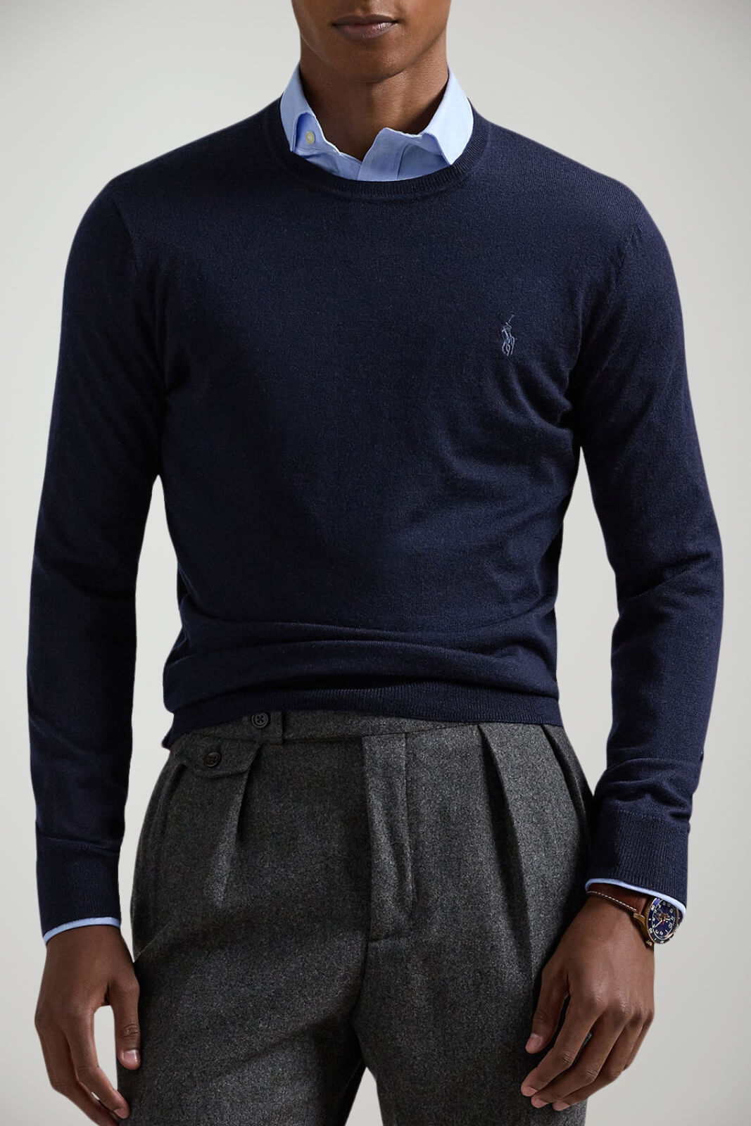 Maglia da uomo Polo Ralph Lauren in lana a girocollo fronte 1