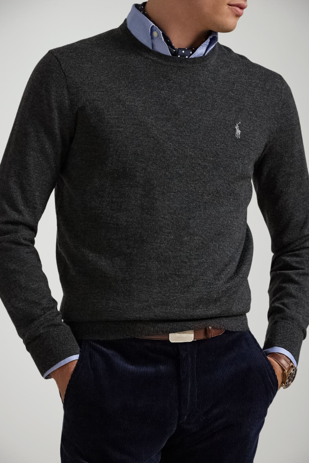 Maglia da uomo Polo Ralph Lauren in lana merino fronte 1