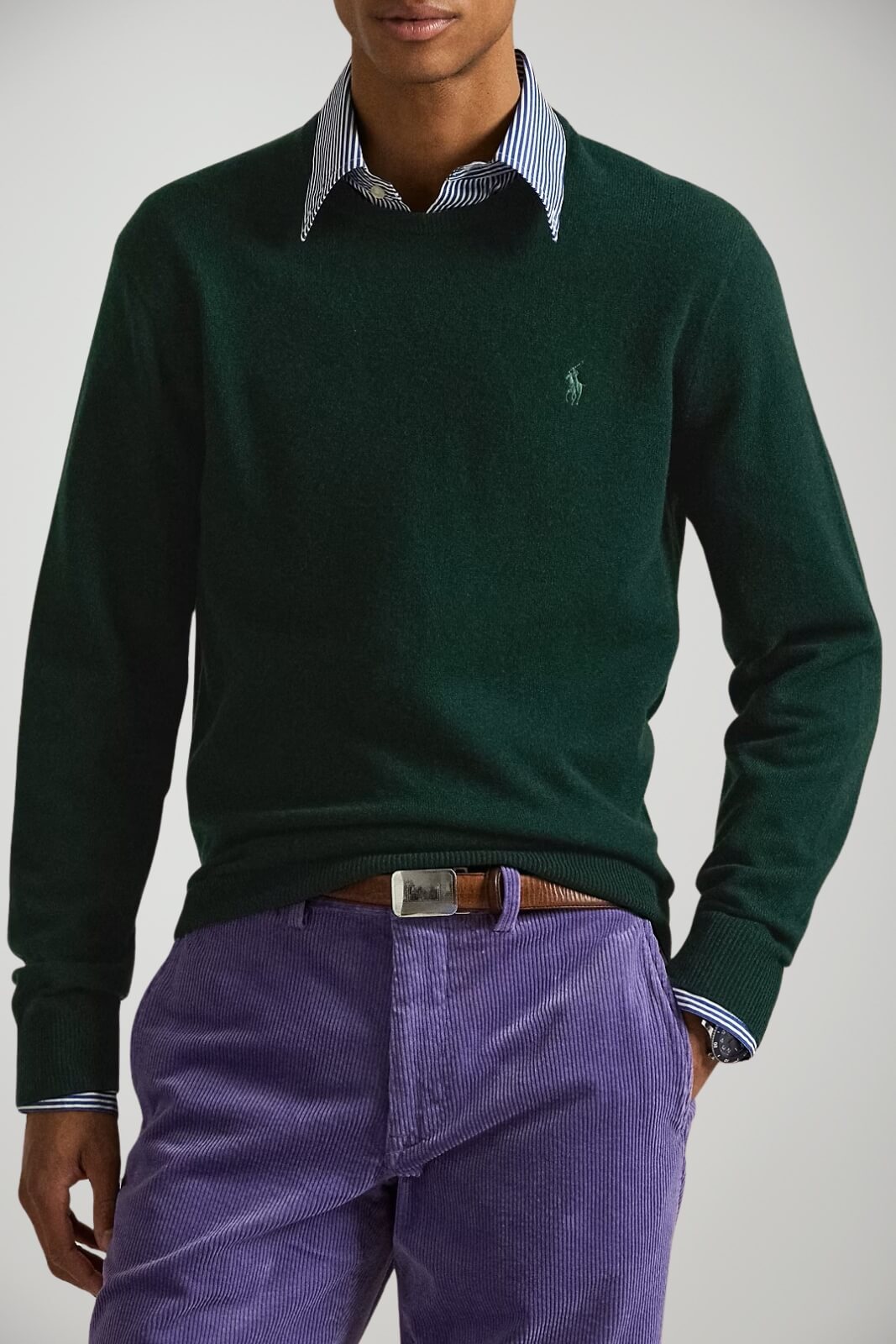 Maglione da uomo Polo Ralph Lauren in lana a girocollo fronte 1