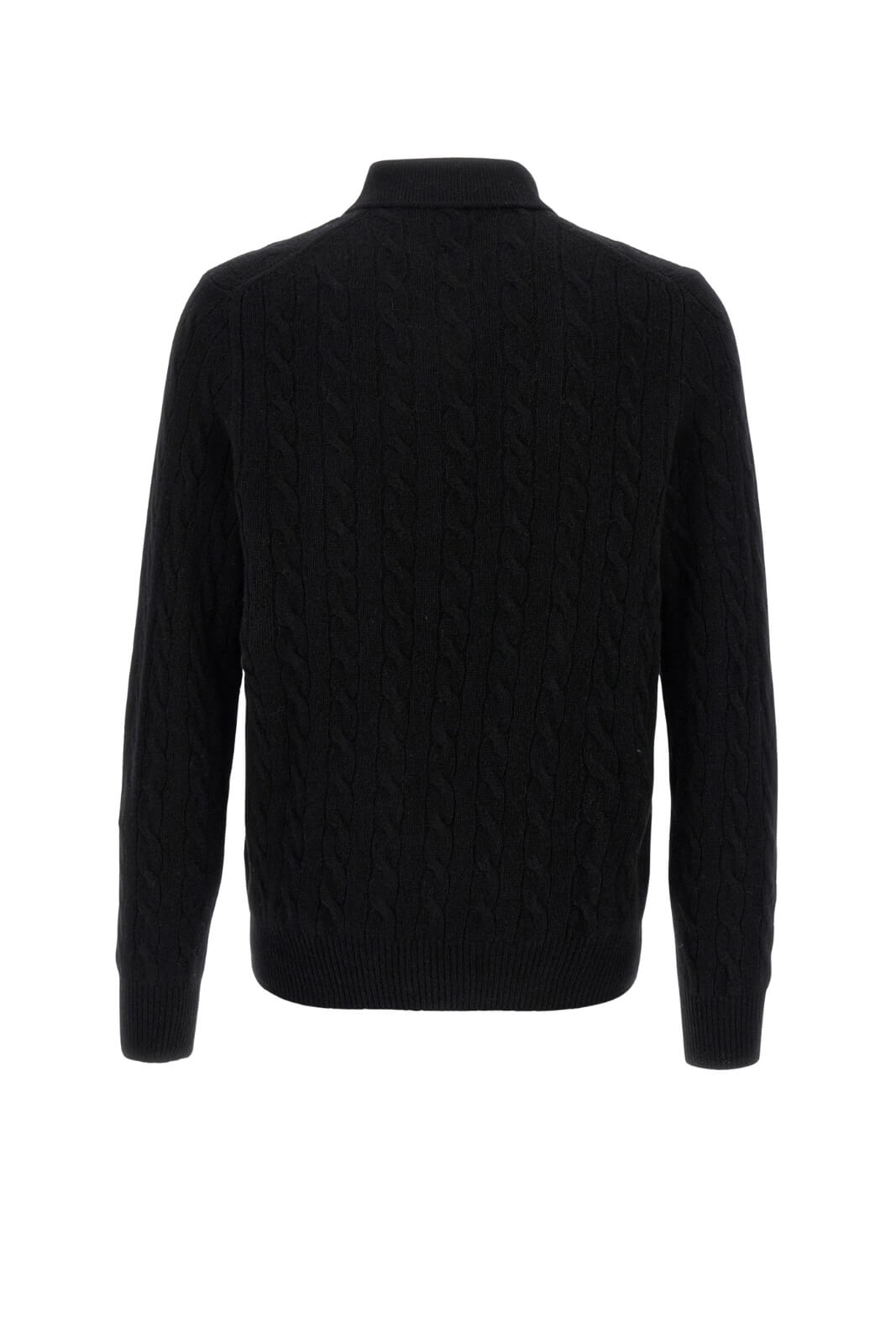 Maglia uomo Polo Ralph Lauren a trecce con collo classico e logo retro