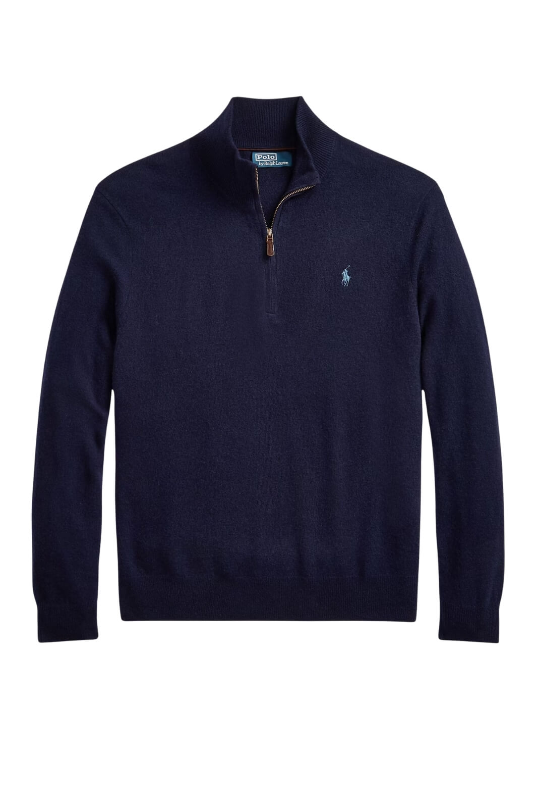 Maglia da uomo Polo Ralph Lauren collo alto mezza zip fronte