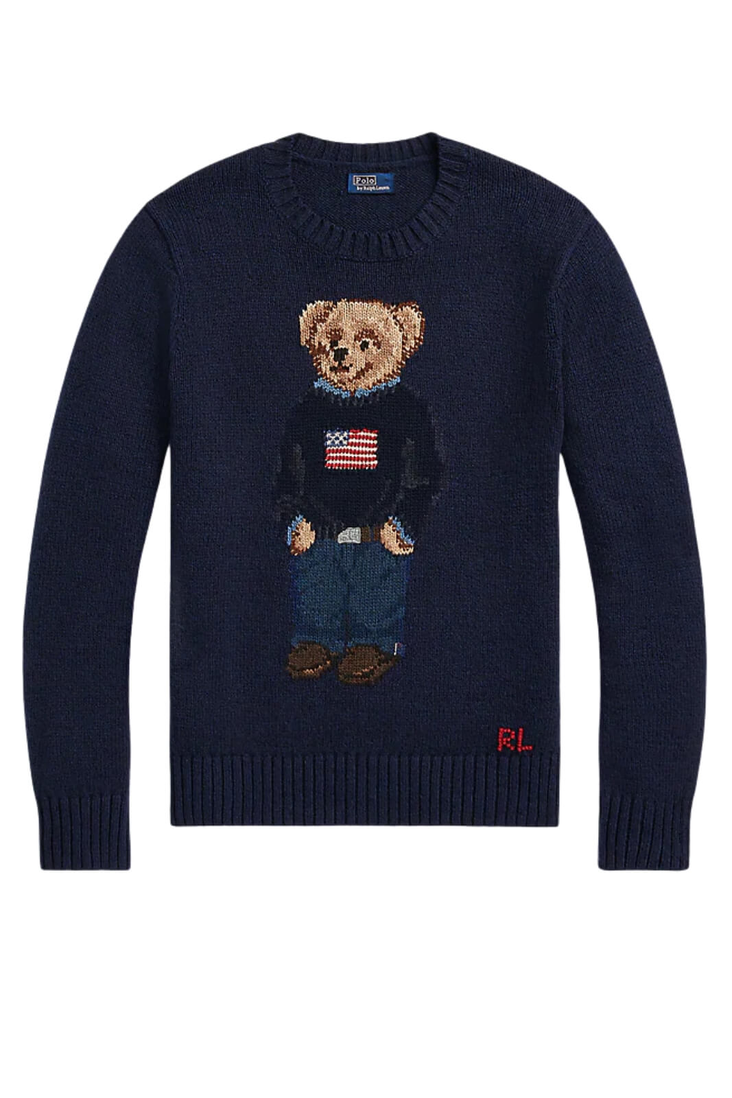 Maglione Polo Ralph Lauren da donna con ricamo bear fronte
