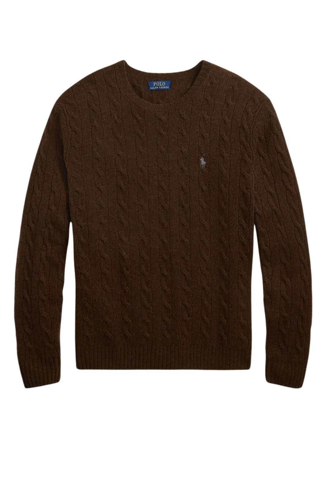 Maglione da uomo Polo Ralph Lauren a trecce in lana e cashmere fronte