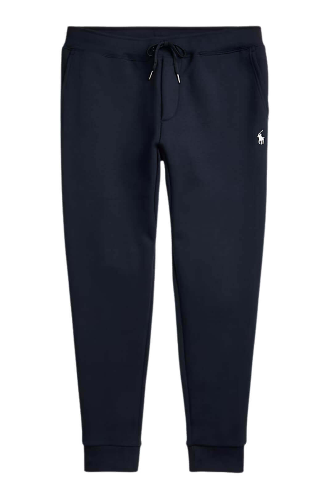 Pantaloni uomo da joggin con coulisse e logo fronte
