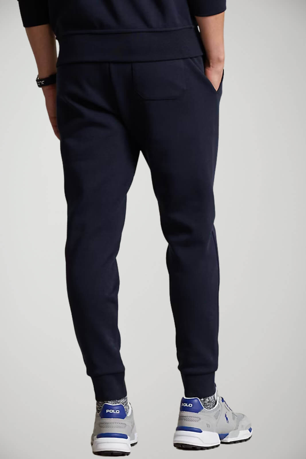 Pantaloni uomo da joggin con coulisse e logo retro