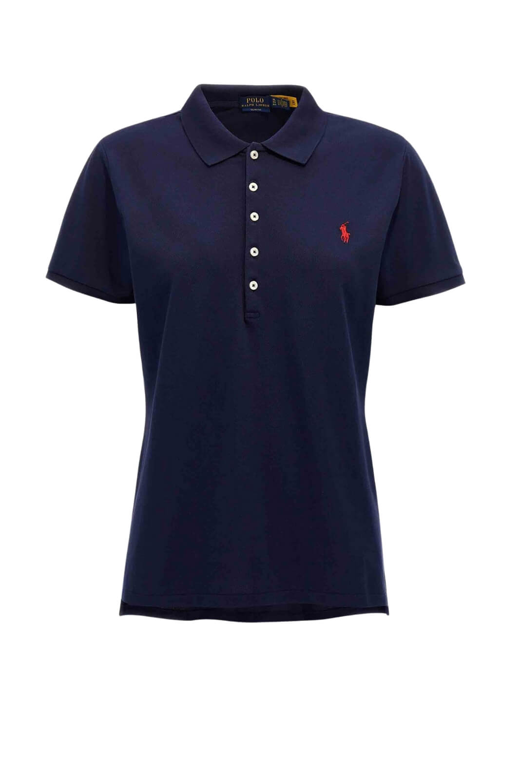 Polo da donna Polo Ralph Lauren in pique a maniche corte con logo