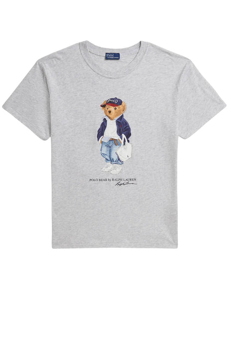 T-shirt da donna Polo Ralph Lauren a maniche corte con stampa orsetto