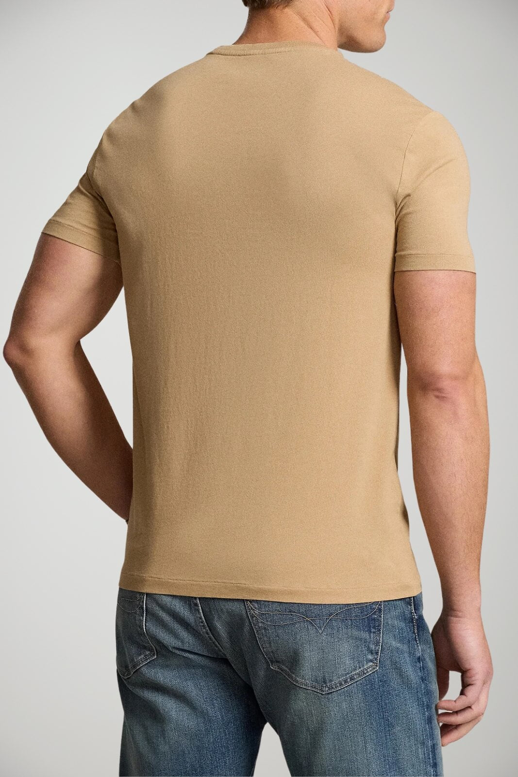 T-shirt da uomo Polo Ralph Lauren in cotone tinta unita retro