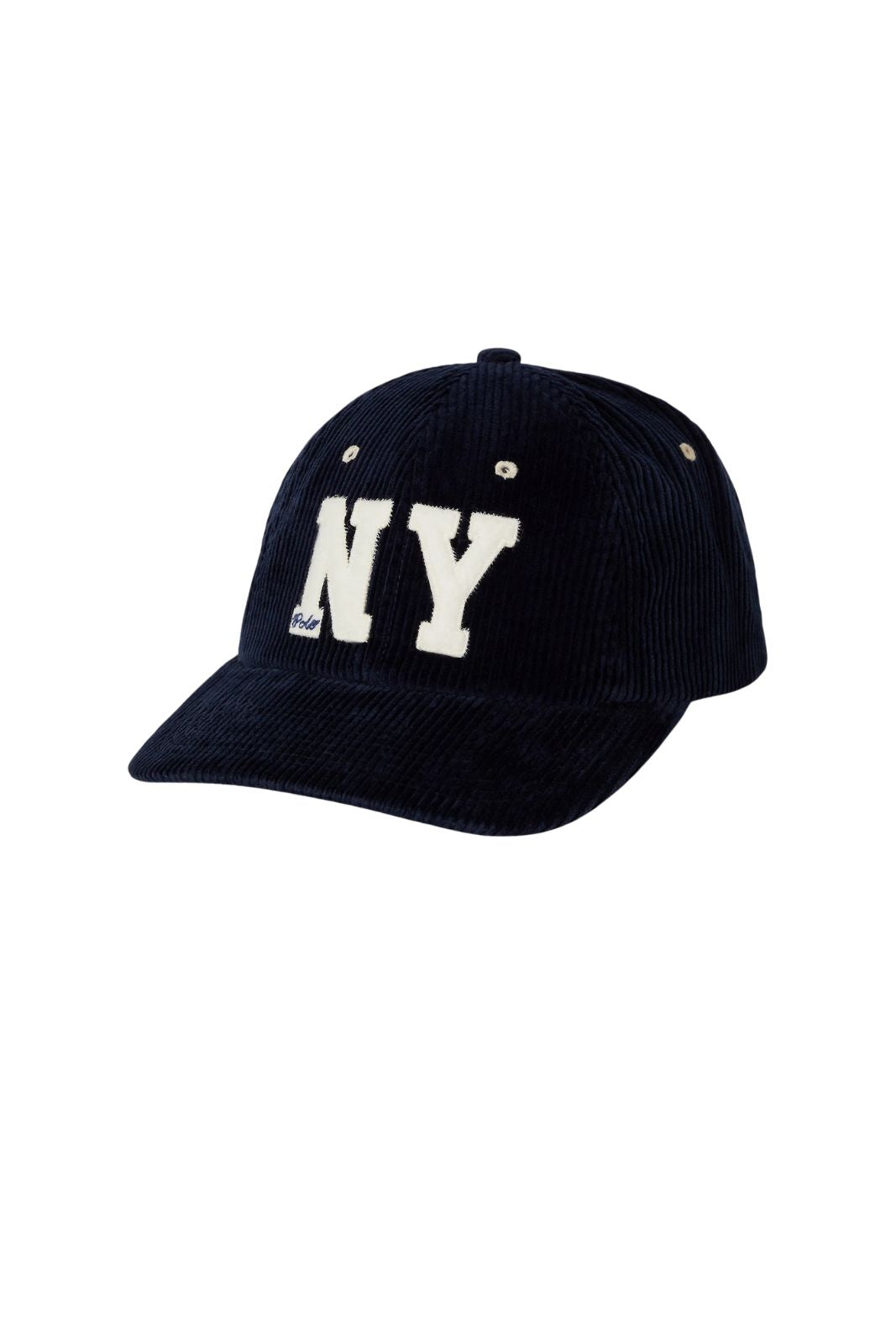 Cappello Polo Ralph Lauren in velluto con patch NY